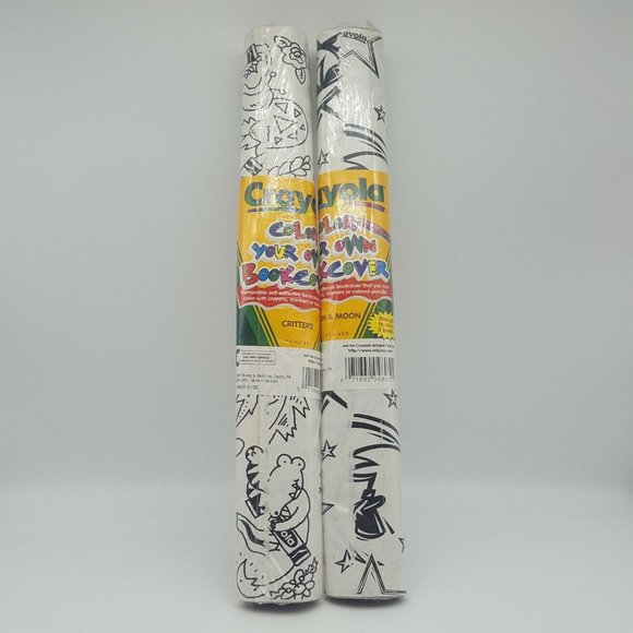 Vintage Crayola Color Your Own Bookcover Critters Sun & Moon 1997 Binney & Smith - Picture 1 of 4
